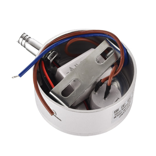 LRLEDS Nordic Adjustable LED Wall Sconce - 3W Focused Reading & Art Spotlight, Matte Silver Finish (Hardwired)