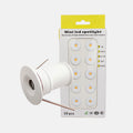 LRLEDS Bulk 10-Pack Mini 1W LED Downlights - IP65 Waterproof Recessed Accent Lighting, White Finish (15mm Cutout)