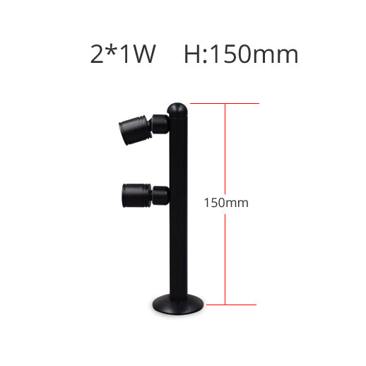LRLEDS Professional Jewelry Showcase LED Pole Light - 360° Rotating Display Spotlight for Diamonds, Watches & Exhibitions (Adjustable Height)