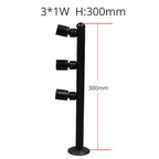 LRLEDS Professional Jewelry Showcase LED Pole Light - 360° Rotating Display Spotlight for Diamonds, Watches & Exhibitions (Adjustable Height)