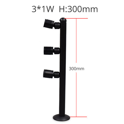 LRLEDS Professional Jewelry Showcase LED Pole Light - 360° Rotating Display Spotlight for Diamonds, Watches & Exhibitions (Adjustable Height)