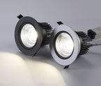 LRLEDS Architectural COB LED Recessed Spotlight - Dimmable 5W/7W/10W, High CRI >90, White Finish Ceiling Downlight
