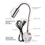 Sleek Silver Bed Reading Light - Dual-Texture Architectural Design (2-Pack)