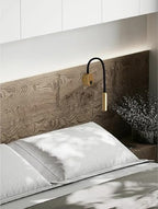 Modern Gold Gooseneck Wall Reading Light - 25° Private Focused Beam (CRI 90+)