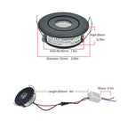 Mini 3W COB LED Downlight (10-Pack, Industrial Black) - Premium Showcase & Jewelry Lighting