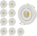 Mini 3W COB LED Downlight (10-Pack) - Showcase & Jewelry Cabinet Lighting