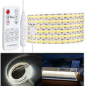 6.56ft (2m) USB-Powered COB LED Strip Light Kit - Pure White 6000K, CRI 95, Dotless Linear Lighting