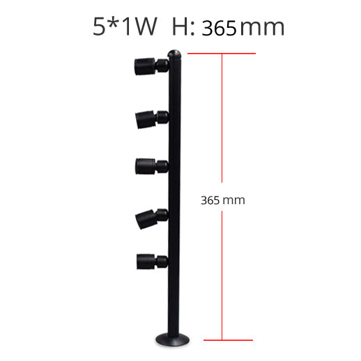 LRLEDS Professional Jewelry Showcase LED Pole Light - 360° Rotating Display Spotlight for Diamonds, Watches & Exhibitions (Adjustable Height)