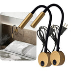 Modern Gold Gooseneck Wall Reading Light - 25° Private Focused Beam (CRI 90+)