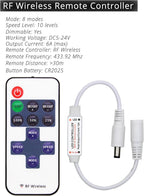 10ft (3m) 12V COB LED Strip Light Kit - Warm White 3000K, CRI 95, Dimmable with RF Remote
