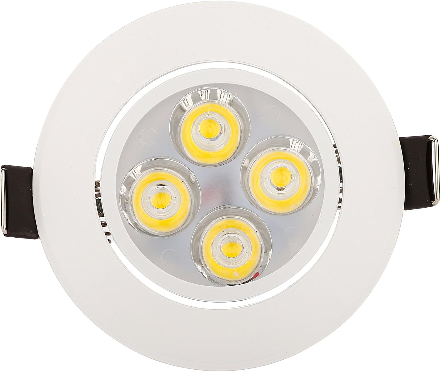 4W Architectural Recessed LED Downlight (10-Pack) - Adjustable 30° Tilt, Dimmable, CRI 90+