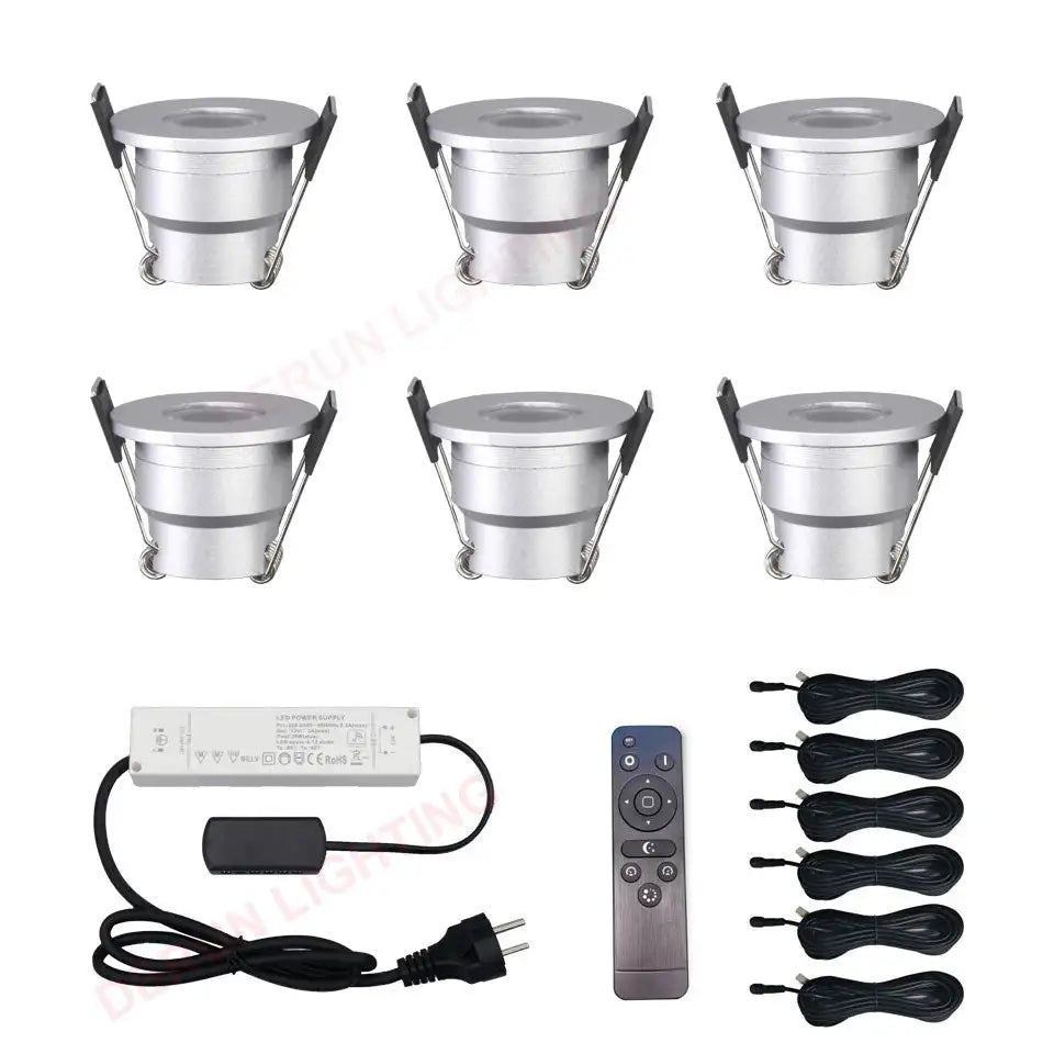 LRLEDS IP65 Waterproof LED Gazebo Lighting Kit - Dimmable 3W Spots (Plug & Play Set)