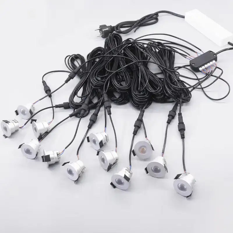 LRLEDS IP65 Waterproof LED Gazebo Lighting Kit - Dimmable 3W Spots (Plug & Play Set)