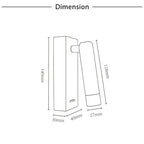 Modern Minimalist Bedside Reading LED Wall Light with Switch - 40D-MSA
