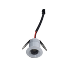 LRLEDS High-CRI >90 Mini 1W LED Spotlight - 20mm Cutout Recessed Accent Downlight, White Finish