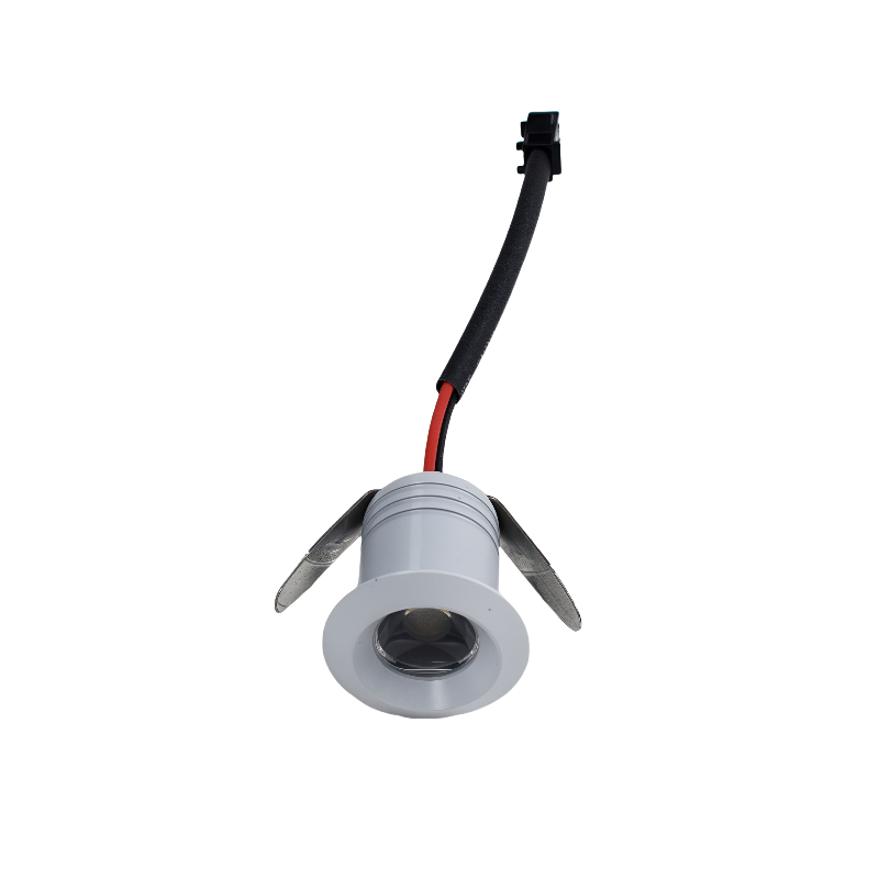 LRLEDS High-CRI >90 Mini 1W LED Spotlight - 20mm Cutout Recessed Accent Downlight, White Finish