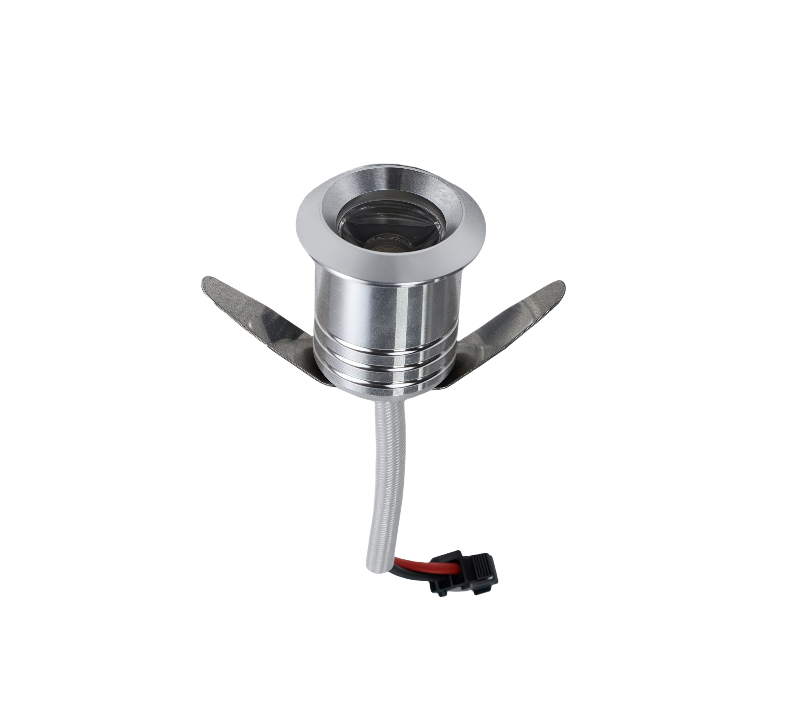 LRLEDS High-CRI >90 Mini 1W LED Spotlight - 20mm Cutout Recessed Accent Downlight, Silver Finish