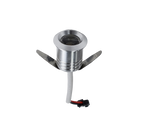 LRLEDS High-CRI >90 Mini 1W LED Spotlight - 20mm Cutout Recessed Accent Downlight, Silver Finish