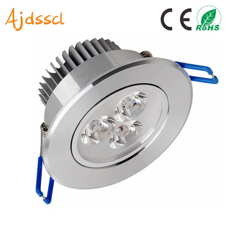 Architectural GU10 Chrome Recessed Downlight - Replaceable 3W COB LED