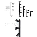 LRLEDS Professional Jewelry Showcase LED Pole Light - 360° Rotating Display Spotlight for Diamonds, Watches & Exhibitions (Adjustable Height)