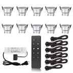 LRLEDS Semi IP65 Waterproof LED Gazebo Lighting Kit - Dimmable 3W Spots (Plug & Play Set)