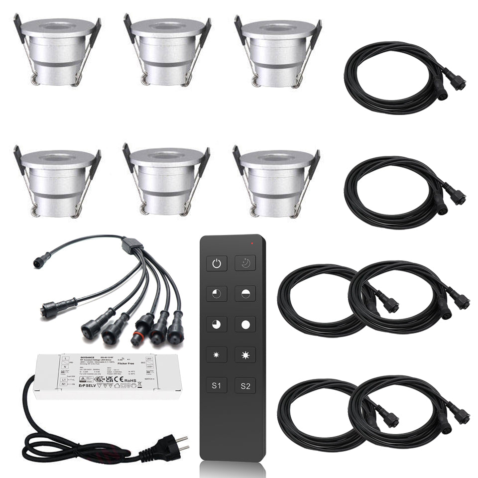LRLEDS IP65 Pro 12-Piece System - Large Area LED Gazebo Lighting System