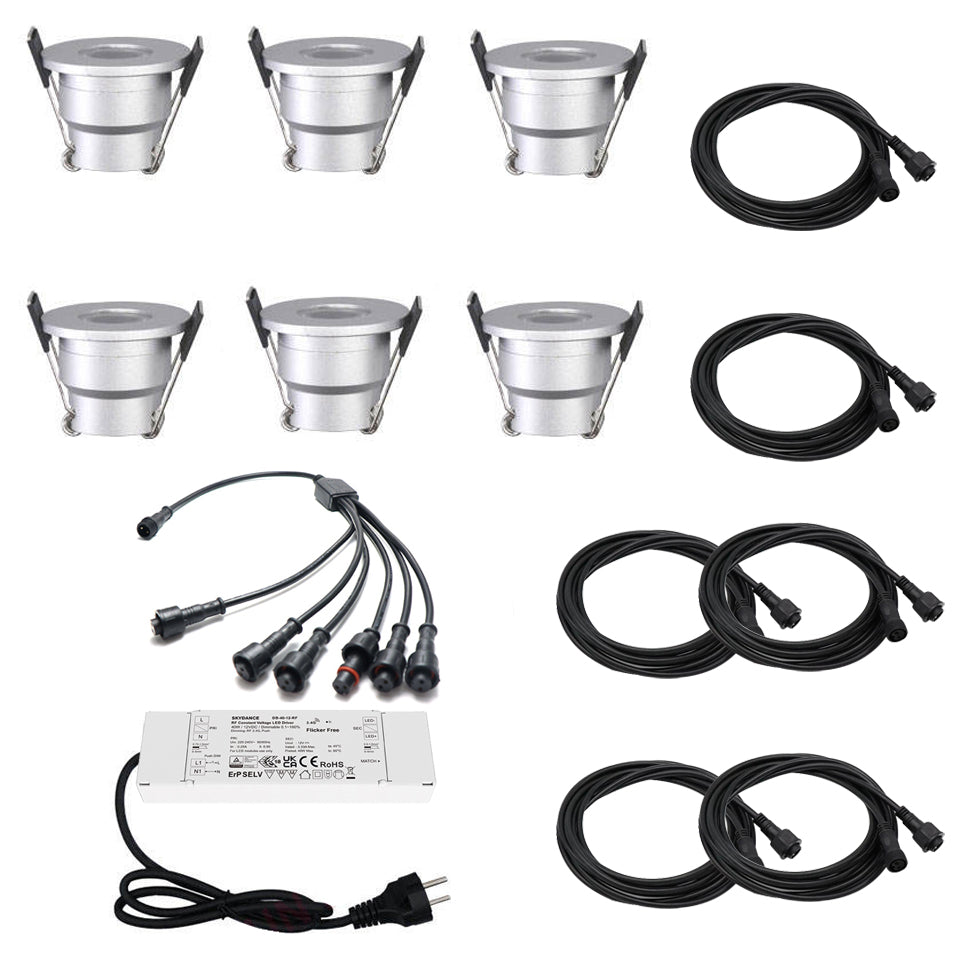 LRLEDS IP65 Pro 12-Piece System - Large Area LED Gazebo Lighting System