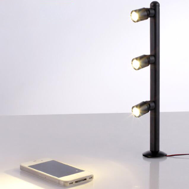 LRLEDS Professional Jewelry Showcase LED Pole Light - 360° Rotating Display Spotlight for Diamonds, Watches & Exhibitions (Adjustable Height)