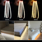 Smart PIR Motion Sensor COB LED Strip Kit - Dimmable Under Bed & Cabinet Lighting