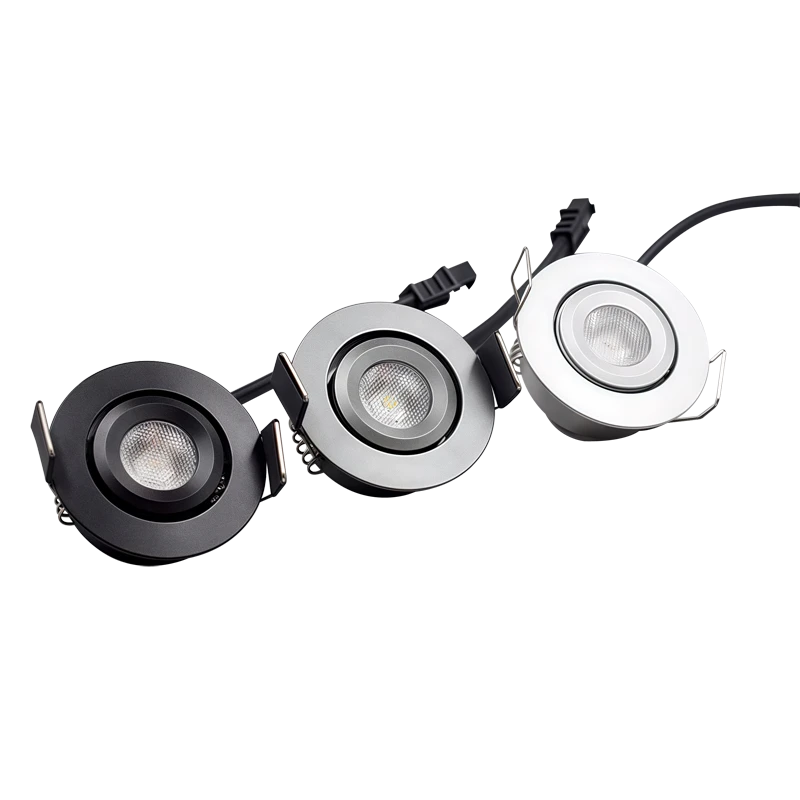 Mini 3W Recessed Architectural Cabinet Spotlight - 10pcs Bulk Pack (CRI 90+)