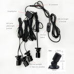 USB-Powered Dimmable Cabinet Spotlight Kit - High-End Jewelry & Display Lighting