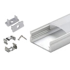 LRLEDS Professional U-Shape LED Aluminum Profile with PC Diffuser Cover