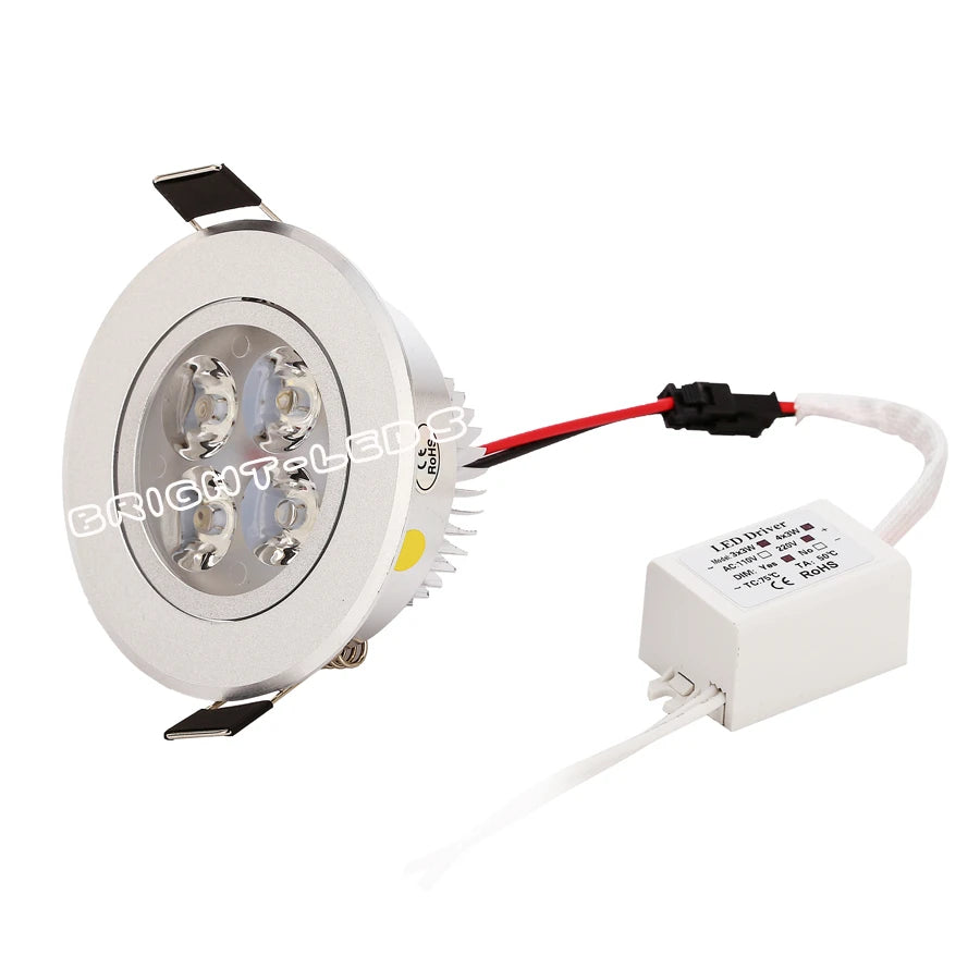 Architectural Recessed LED Downlight - 9W/12W/15W COB Spotlight (10pcs Bulk Pack)
