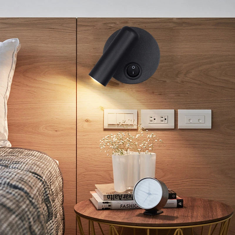 Minimalist Adjustable Bedside Reading LED Wall Lamp - Model 40C-01A