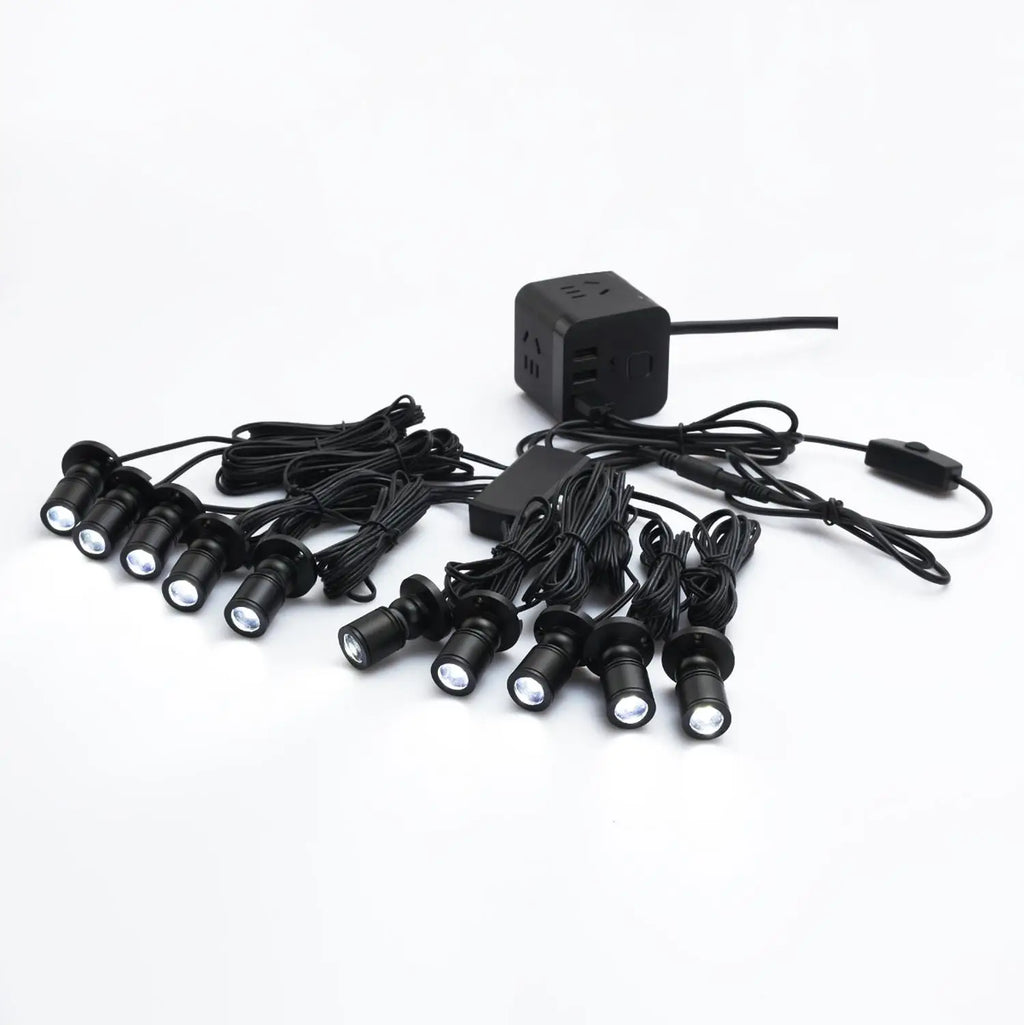 USB-Powered Dimmable Cabinet Spotlight Kit - High-End Jewelry & Display Lighting