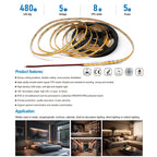 LRLEDS Professional 5V COB LED Strip Light - 480 LEDs/m, 8mm, Dotless High CRI 90+