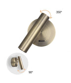 LRLEDS 3W Modern Round Base Bedside Reading Spotlight - Minimalist Hotel Wall Lamp
