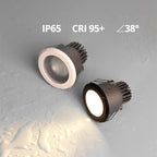 IP65 Waterproof Architectural LED Downlight - 7W/12W Recessed Die-Cast Spotlight