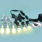 USB-Powered Dimmable Cabinet Spotlight Kit - High-End Jewelry & Display Lighting