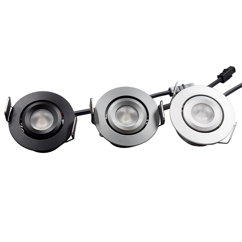 Mini 3W Recessed Architectural Cabinet Spotlight - 10pcs Bulk Pack (CRI 90+)