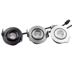 Mini 3W Recessed Architectural Cabinet Spotlight - 10pcs Bulk Pack (CRI 90+)