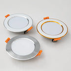 Architectural GU10 Chrome Recessed Downlight - Replaceable 3W COB LED