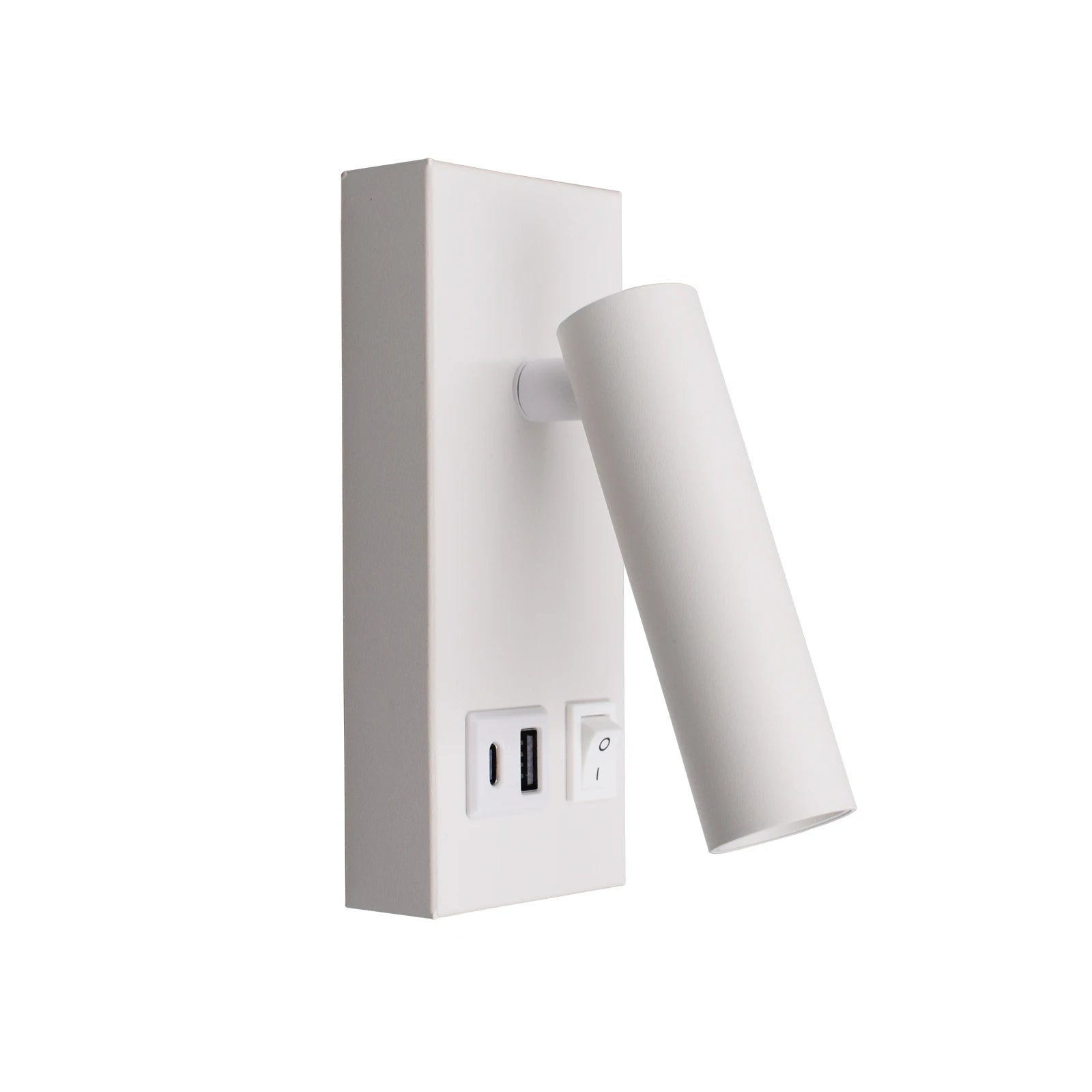 Bedside Reading Wall Lamp Spot Light Modern Hotel Home Room Adjustable Reading Light Built Charge USB Type-c Ports