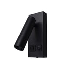 Bedside Reading Wall Lamp Spot Light Modern Hotel Home Room Adjustable Reading Light Built Charge USB Type-c Ports