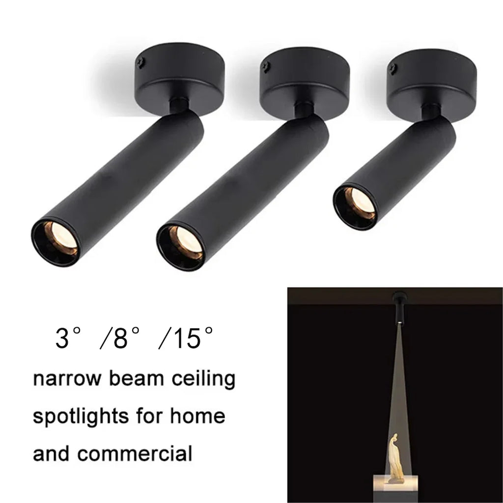 Mini 1W LED Jewelry Showcase Spotlight (4-Pack) - 360° Adjustable Display Lighting