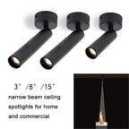 Mini 1W LED Jewelry Showcase Spotlight (4-Pack) - 360° Adjustable Display Lighting