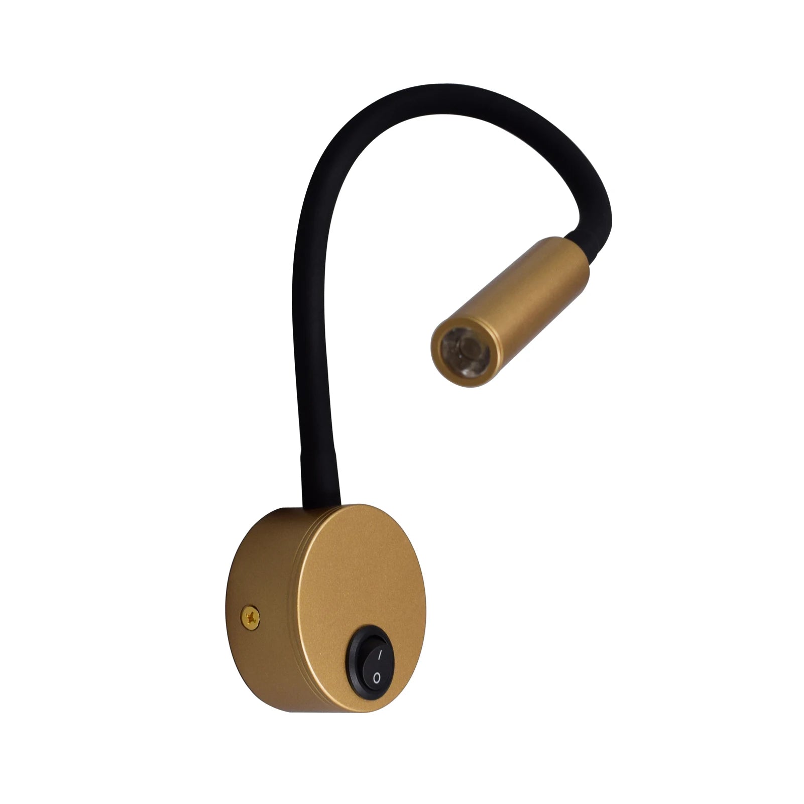 Minimalist Hotel Bedside Reading Wall Lamp - Space-Saving Button Switch