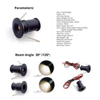 Premium 10-Pack Mini 1W Outdoor LED Spotlights - IP65 Waterproof, Quick-Connect DIY Lighting for Patios, Saunas & Decks