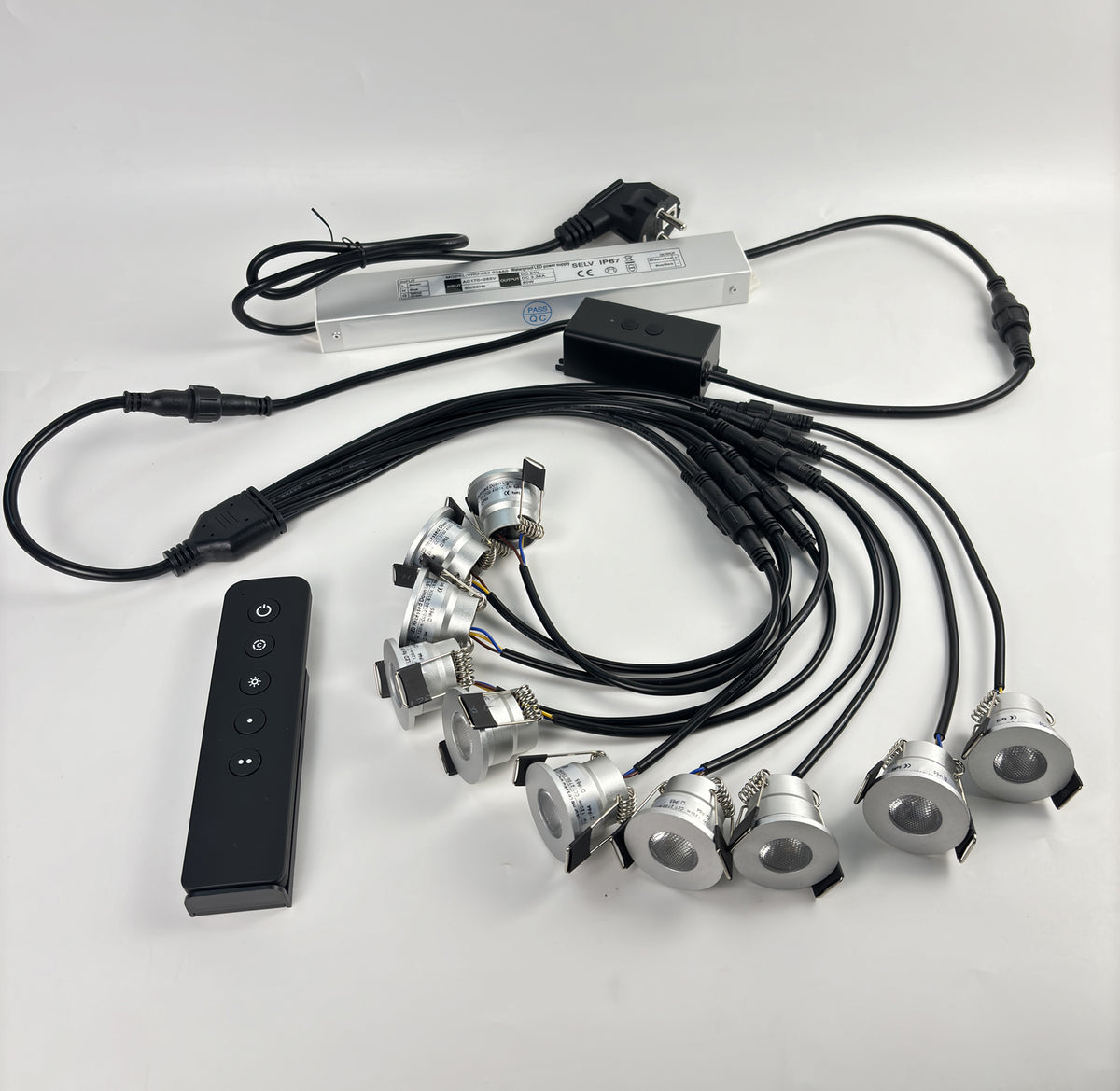 IP65 Recessed Pergola Spotlight Kit — 3W Ra98 CCT 2700-6500K Dimmable
