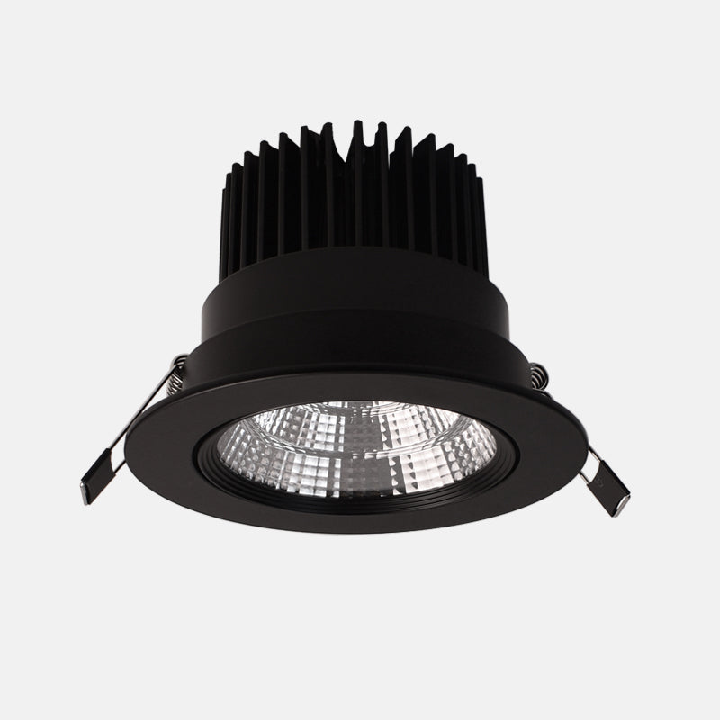 LRLEDS Architectural COB LED Recessed Spotlight - Dimmable 5W/7W/10W, High CRI >90, Black Finish Ceiling Downlight